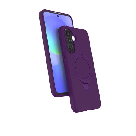 Samsung Galaxy A26 Kılıf Slikon M-safe Şarj Uyumlu Silikon Standlı Regal Kapak