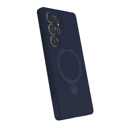 Samsung Galaxy S23 Ultra Kılıf Slikon M-safe Şarj Uyumlu Silikon Standlı Regal Kapak