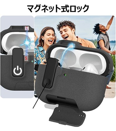 Apple Airpods Pro 3. Nesil ile uyumlu Kılıf Standlı Kilitli TPU Premium Matte Trip Case