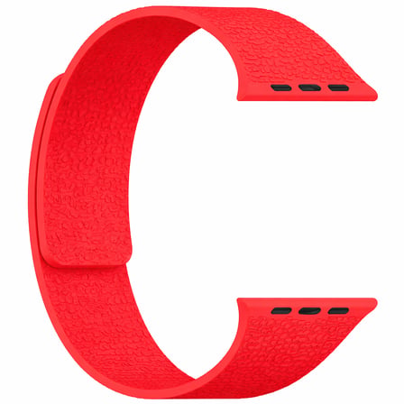 Apple Watch 10/11 42mm-38/40/41mm Kordon Kabartmalı Magetli Silikon Band 136 2/3/4/5/6/se/7/8/9