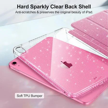 Apple iPad 11.Nesil A16 11inç/10.Nesil 10.9inç Kılıf Grafiti Şeffaf Kalem Bölmeli