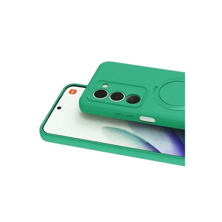 Xiaomi Redmi 15 4G Kılıf Slikon M-safe Şarj Uyumlu Silikon Standlı Regal Kapak