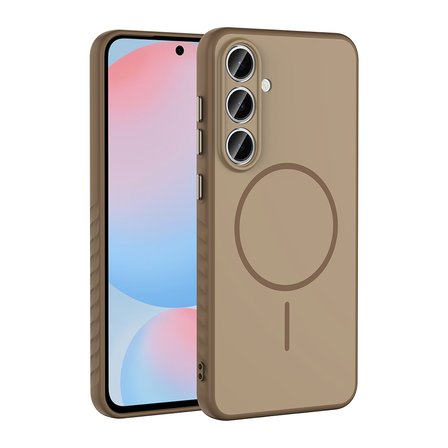 Samsung Galaxy S25 FE Kılıf New Style M-safe Şarj Özellikli Tea Kapak