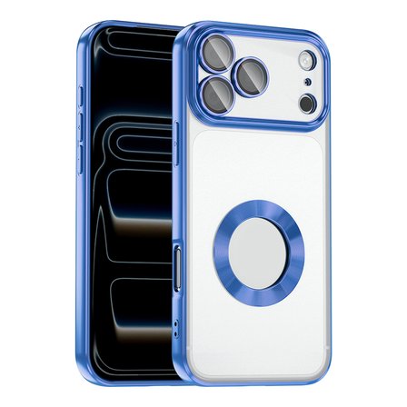 Apple iPhone 17 Pro Kılıf Kamera Korumalı Logo Gösteren Şeffaf Kapak