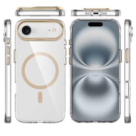 Apple iPhone 17 Air Kılıf M-safe Şarj Özellikli Kamera Standlı Azor Kapak