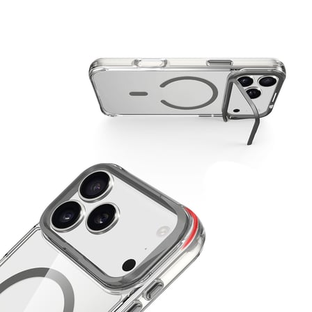 Apple iPhone 17 Pro Kılıf M-safe Şarj Özellikli Kamera Standlı Azor Kapak