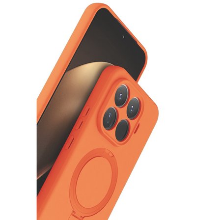Xiaomi 15T Pro Kılıf M-safe Şarj Özellikli Standlı Silikon Samara Kapak