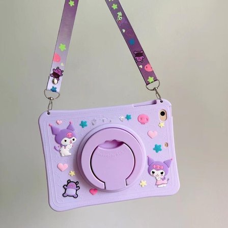 Honor Pad X8 10.1inç Kılıf Cute Dolls Standlı Eğlenceli 3D Karekterli Çocuk Kılıfı (Düz Pad 8 Değildir)
