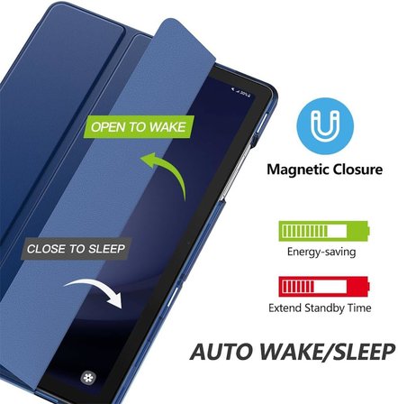 Samsung Galaxy Tab A11 Plus 11inç X230 Kılıf PU Deri Smart Standlı Case Uyku Modlu X235 X236F