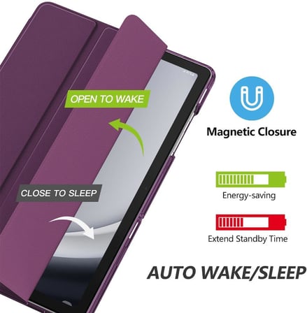 Samsung Galaxy Tab A11 Plus 11inç X230 Kılıf PU Deri Smart Standlı Case Uyku Modlu X235 X236F