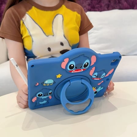 Apple iPad 11.Nesil A16 11inç/10.Nesil 10.9inç Kılıf Cute Dolls Standlı Eğlenceli 3D Karekterli Çocuk Kılıfı