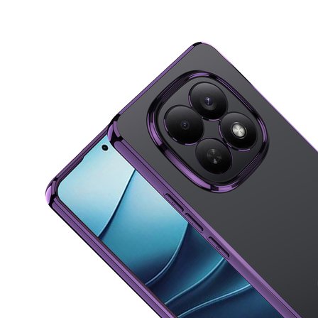 Xiaomi Redmi Note 15 4G Kılıf Kamera Korumalı Logo Gösteren Şeffaf Kapak