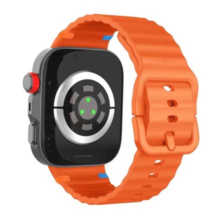 Huawei Watch Fit 4/Fit 4 Pro/Fit 3 Kordon Dekoratif Örgü Çizgili Spor Silikon Kayış