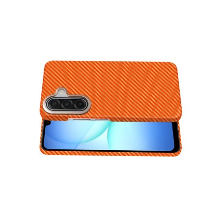 Samsung Galaxy A17 5G Kılıf Kevlar Desenli Karbon M-Safe Magnetik Şarj VEGA-Msafe