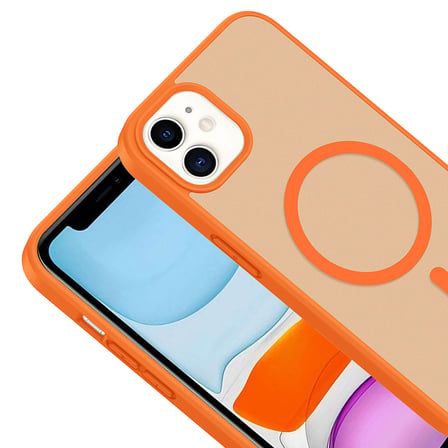 Apple iPhone 11 Kılıf M-safe Şarj Özellikli Mat Babet Kapak