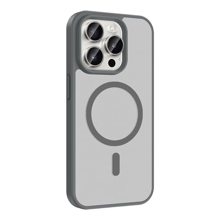 Apple iPhone 15 Pro Max Kılıf M-safe Şarj Özellikli Mat Babet Kapak