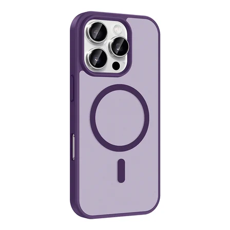 Apple iPhone 16 Pro Kılıf M-safe Şarj Özellikli Mat Babet Kapak
