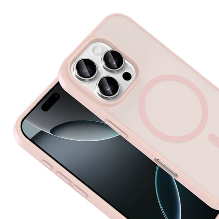 Apple iPhone 16 Pro Kılıf M-safe Şarj Özellikli Mat Babet Kapak