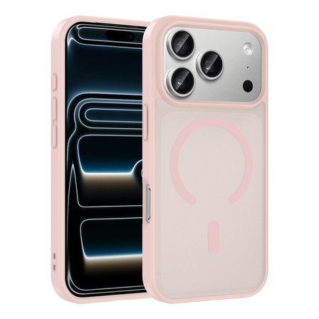 Apple iPhone 17 Pro Max Kılıf M-safe Şarj Özellikli Mat Babet Kapak