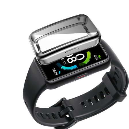 Huawei Band 11 Pro Silikon Parlak Renkli Ekran Koruyuculu Kasa Koruyucu 02