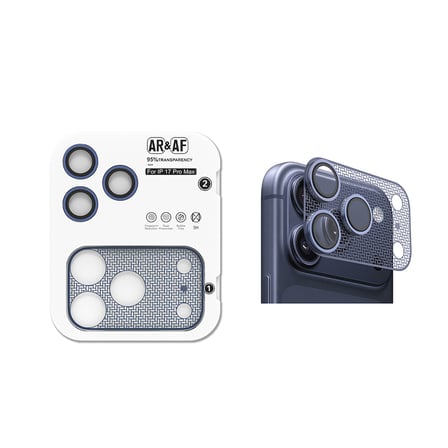 Apple iPhone 17 Pro Max Parmak İzi Bırakmayan Anti-Reflective Kamera Lens + Çerçeve Koruyucu CL-22