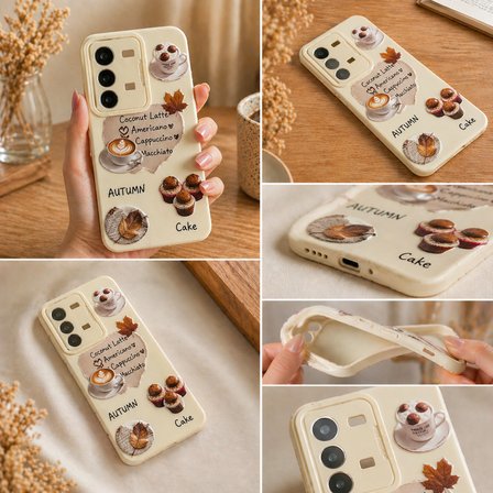 Samsung Galaxy S24 FE Kılıf Küçük Çiçek Dallar Desenli Parlak Silikon Kapak BS1
