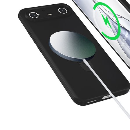 Tecno Spark Slim 5G Kılıf M-safe Şarj Özellikli Standlı Silikon Samara Kapak