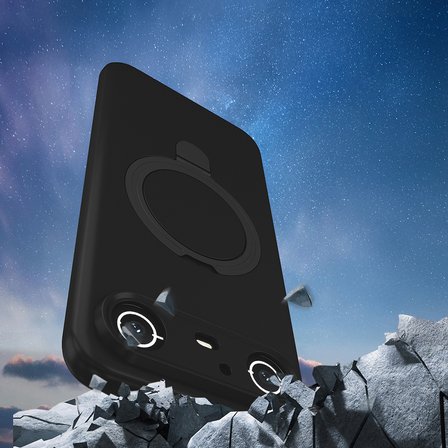 Tecno Spark Slim 5G Kılıf M-safe Şarj Özellikli Standlı Silikon Samara Kapak
