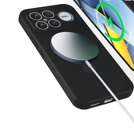 Xiaomi Poco F8 Ultra Kılıf M-safe Şarj Özellikli Standlı Silikon Samara Kapak