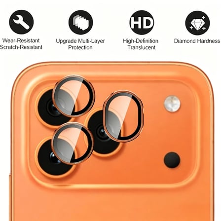 Huawei Honor 600 Pro Kamera Lens Koruyucu Çerçeveli Koruyucu CL-07