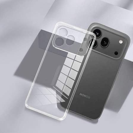 Huawei Honor 600 Pro Kılıf Şeffaf Silikon Hibrit Case