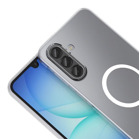 Samsung Galaxy A17 Kılıf M-Safe Şarj Özellikli Ultra İnce Sert PC Uyumlu Açık London Kapak