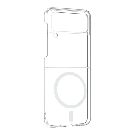 Samsung Galaxy Z Flip 4 Kılıf M-Safe Şarj Özellikli Ultra İnce Sert PC Uyumlu Açık London Kapak