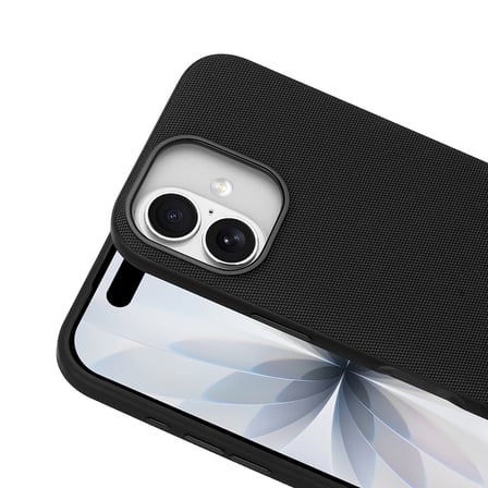Apple iPhone 16 Kılıf M-Safe Şarj Özellikli Kumaş Dizayn Miami Sert PC Kapak