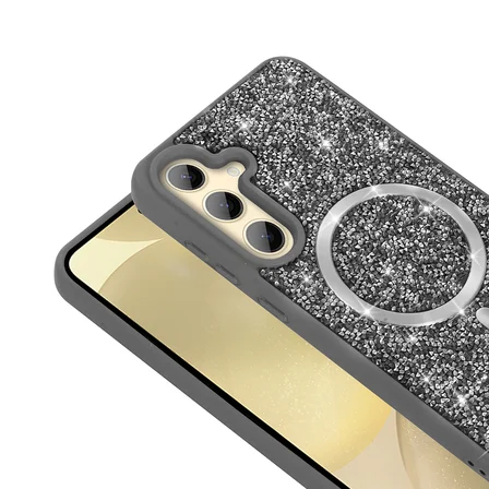 Samsung Galaxy S26 Plus Kılıf Pırlanta Tasarımlı M-safe Mozaik Silikon Kapak
