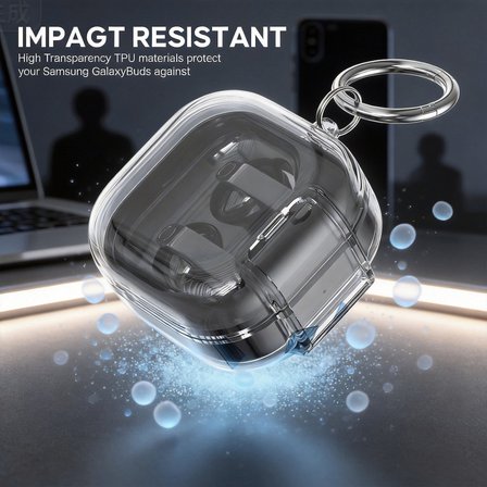 Samsung Galaxy Buds 4 Pro / Buds 4 ile uyumlu Kılıf Standlı Kilitli TPU Premium Matte Trip Case