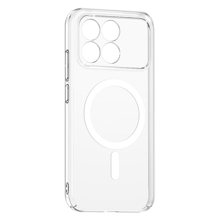 Xiaomi Poco F8 Pro Kamera Korumalı M-Safe Şarj Özellikli Şeffaf Zore London Sert PC Kapak