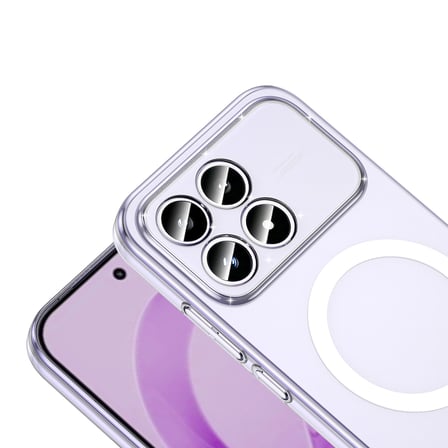 Xiaomi Poco F8 Pro Kamera Korumalı M-Safe Şarj Özellikli Şeffaf Zore London Sert PC Kapak