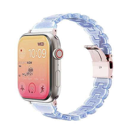 Apple Watch 10/11 42mm-38/40/41mm Kordon Hologramlı Parlak İnce Baklalı Bayanlar için Band 2/3/4/5/6/se/7/8/9