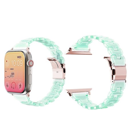 Apple Watch 10/11 42mm-38/40/41mm Kordon Hologramlı Parlak İnce Baklalı Bayanlar için Band 2/3/4/5/6/se/7/8/9