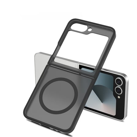 Galaxy Z Flip 6 Kılıf M-Safe Şarj Özellikli Kamera Koruma Çerçeveli Lunex Kapak