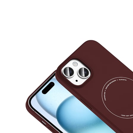 Apple iPhone 15 Kılıf M-Safe Şarj Özellikli Kamera Korumalı Sert PC Elio Kapak