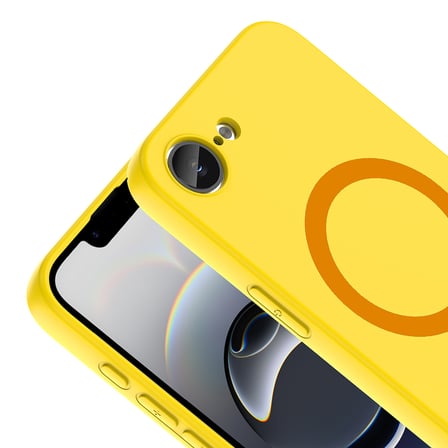 Apple iPhone 16E Kılıf M-Safe Şarj Özellikli Renkli Silikon Aris Kapak