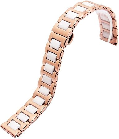Huawei Watch GT 6/5/4 41mm -GT 5 Pro 42mm (18mm uyumlu) Kordon Baklalı Metal Kordon