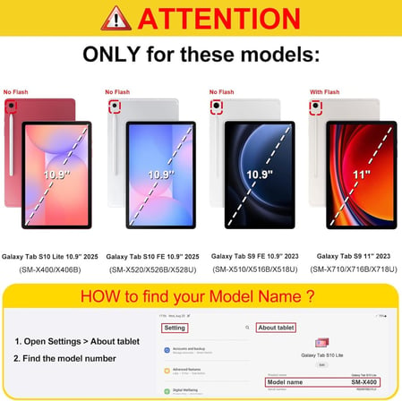 Samsung Galaxy Tab S10 Lite FE/S10/S9 FE/S9 Kılıf PU Deri Smart Standlı Case(12.4inç Değildir)