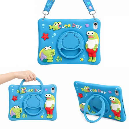 Samsung Galaxy Tab A11 / A9 8.7inç Kılıf Cute Dolls Standlı Eğlenceli 3D Karekterli Çocuk Kılıfı X110 X130