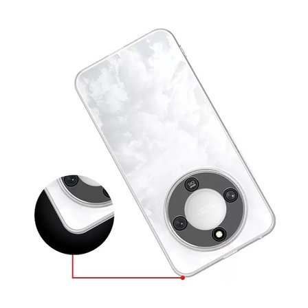 Honor Magic 8 Lite 5G Kılıf Şeffaf Silikon Hibrit Case Kapak