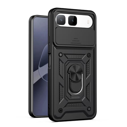 Tecno Spark 40 5G Kılıf Kamera Korumalı Zırh Tank Sürgülü Vega Kapak