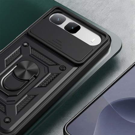 Tecno Spark 40 5G Kılıf Kamera Korumalı Zırh Tank Sürgülü Vega Kapak