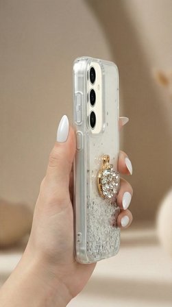 Xiaomi Mi 15T Pro Kılıf Kamera Çıkıntılı Renkli Çiçek Kabartmalı Silikon Kapak BS1